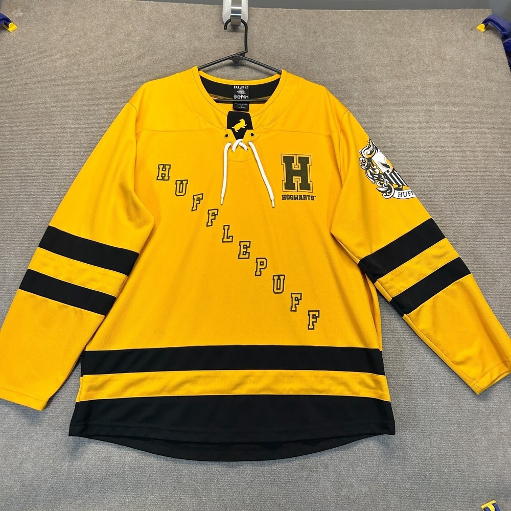 Hufflepuff Quidditch Jersey Adult Large Hockey Style Lace Up Seeker 07 Wizarding